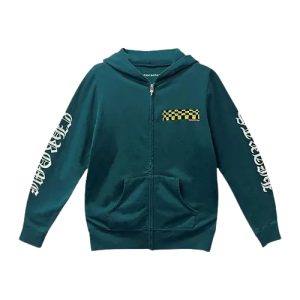Chrome Hearts Matty Boy Antidote Zip Up Hoodie in dark green