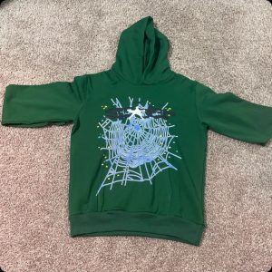Green spider hoodie