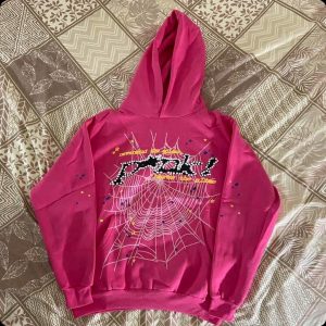Pink spider hoodie